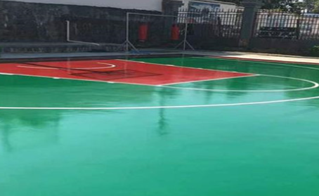 南昌篮球场翻新地面